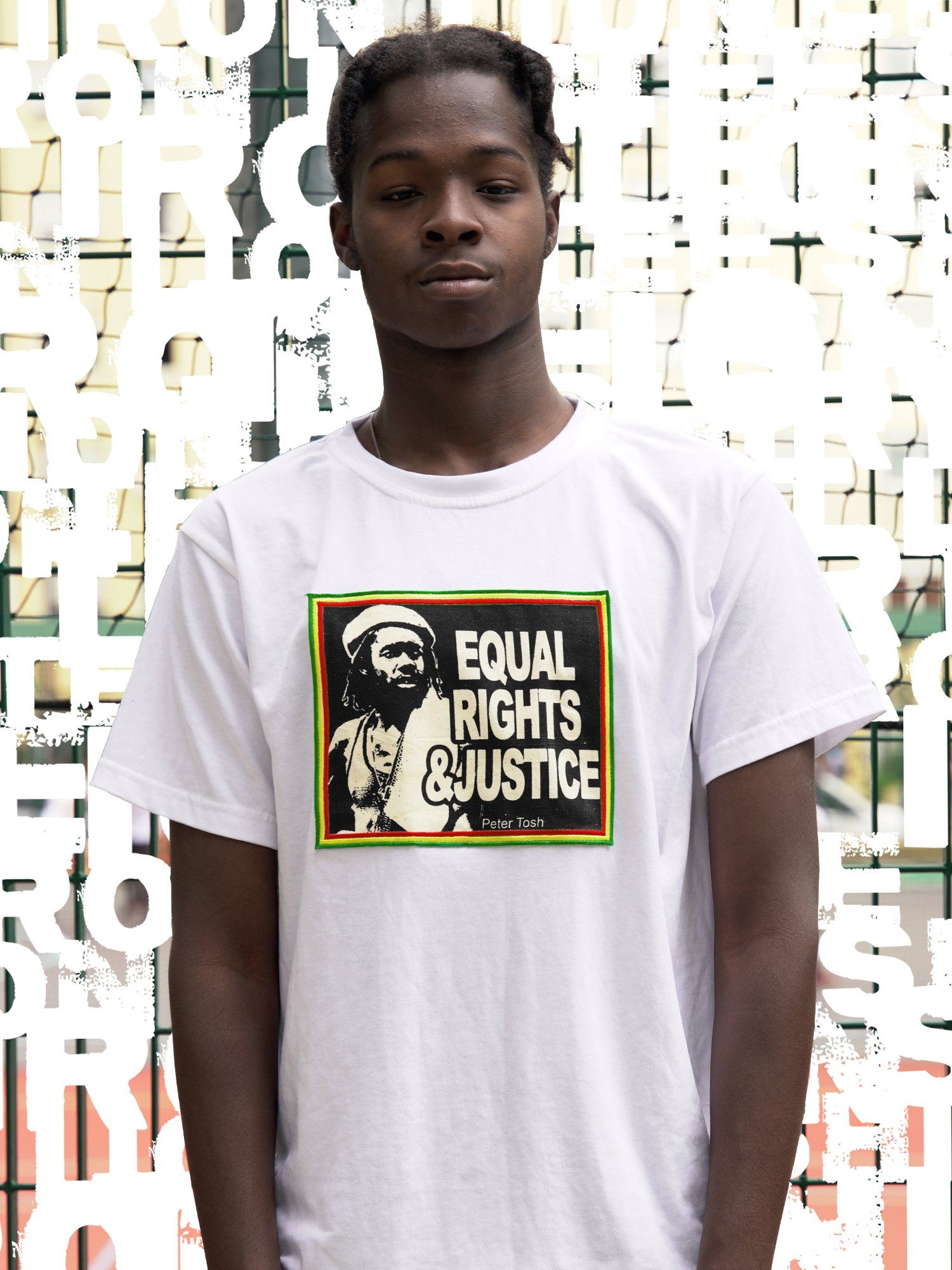 Tee Shirt Peter Tosh Equal Rights and Justice Association ICOM