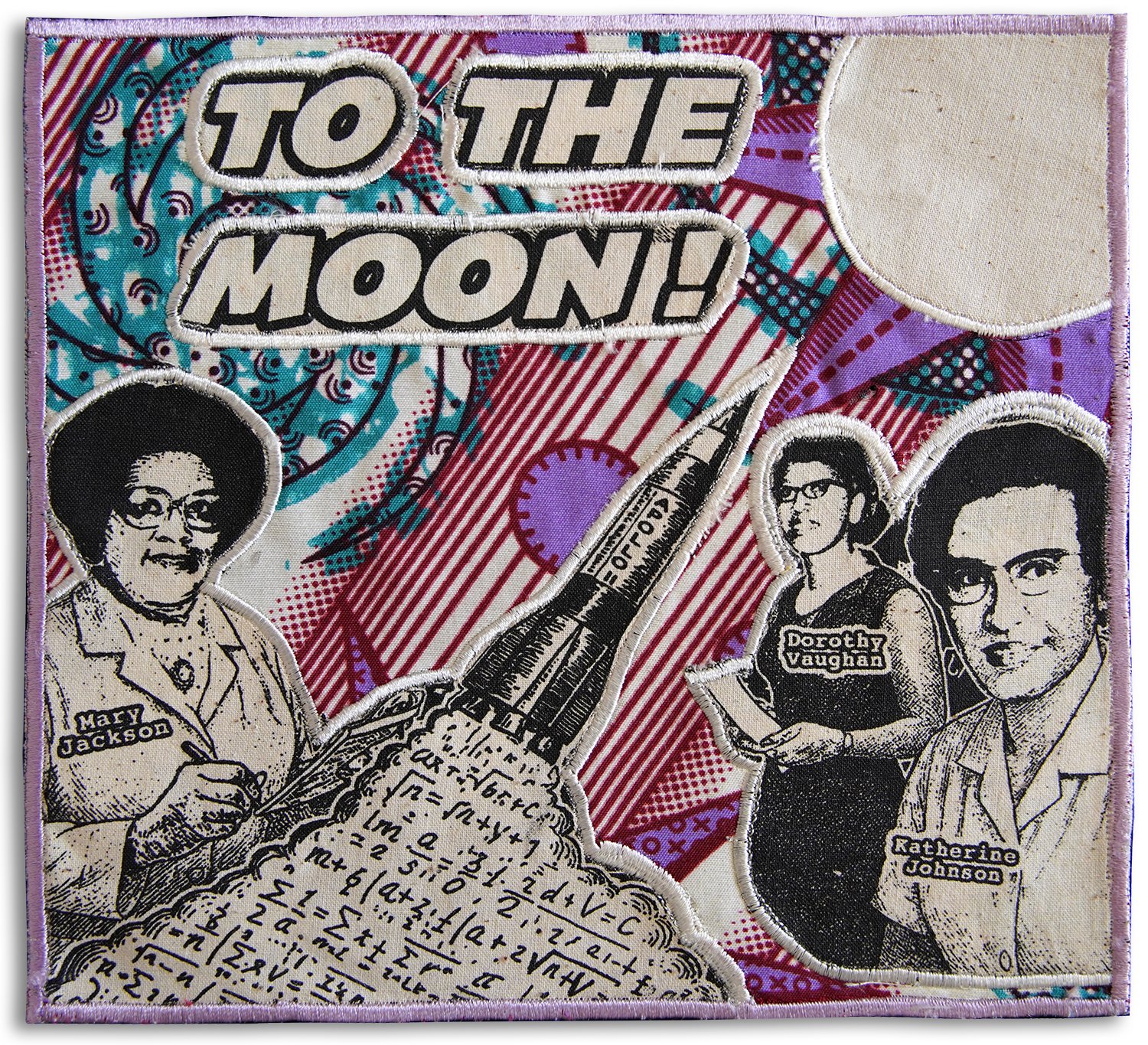 Patch – to the moon – pièce unique